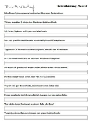 Download Sütterlin Schreibübung Teil 10