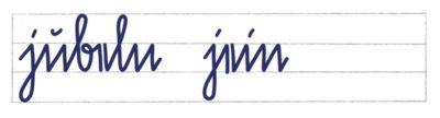 Sütterlin kleines j