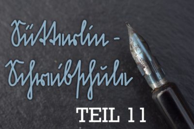 Banner Teil 11 Sütterlin Zahlen