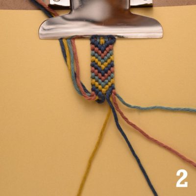 Flechten mit 4 Fäden